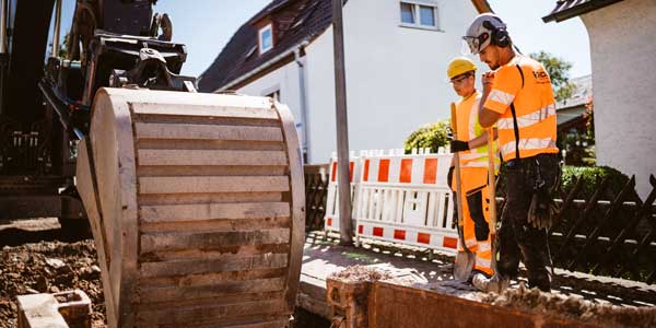Verlegen von Ver- und Entsorgungsleitungen